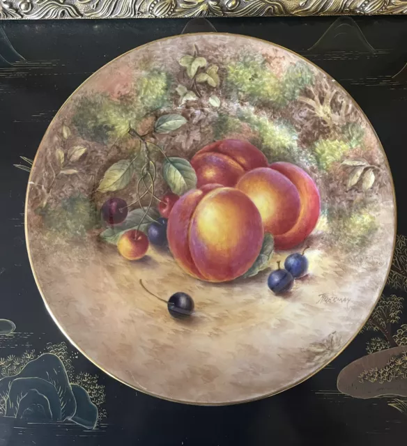 A Large Size Of Royal Worcester Hand Painted Plate 2