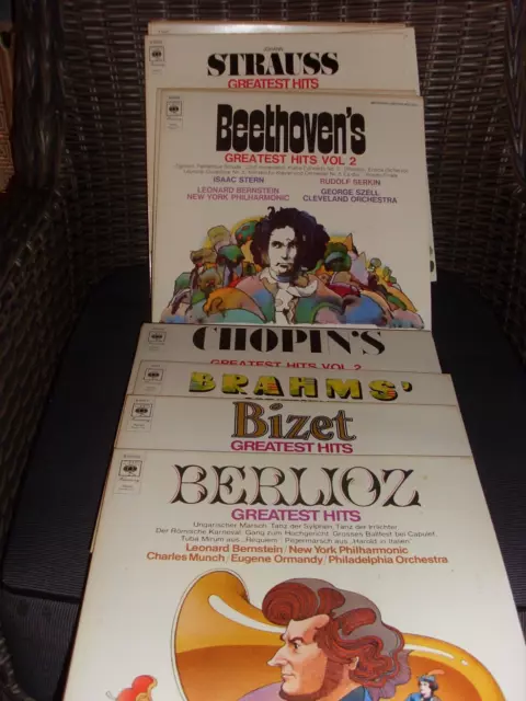 Sammlung Vinyl 25 Schallplatten Klassik Greatest Hits CBS 70/80er , Mozart, Bach