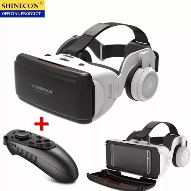 Casque VR réalité virtuelle  pour Smartphone vue 3D casque audio et telecommade