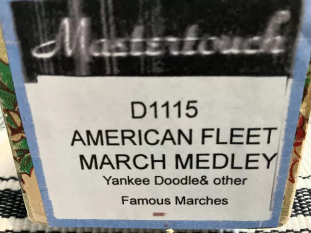 American Fleet March Medley  Extended  Pianola  Roll Very Good  Condition Tested
