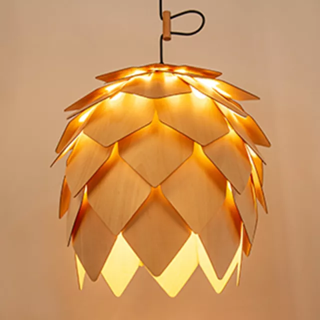 Hand-Woven Bamboo Chandelier Ceiling Light Wicker Rattan Pendant Lamp US Stock