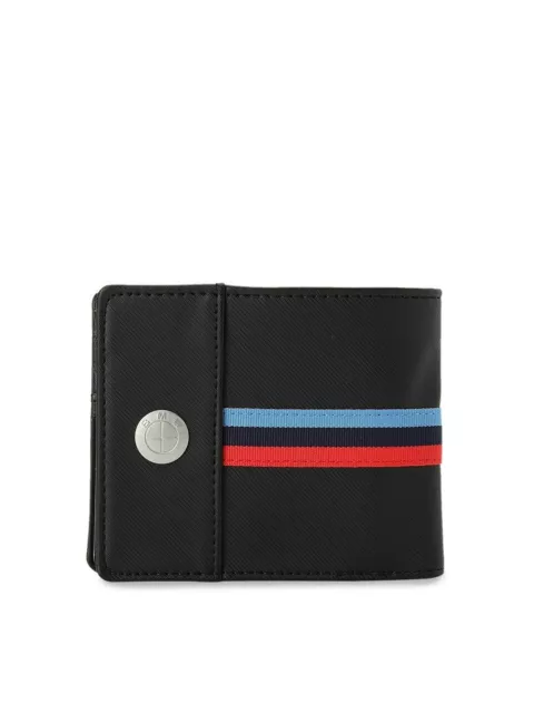 Portafoglio Da Uomo Bi-Fold Nero Autentico Puma Bmw M Motorsport Originale...