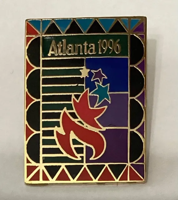 Atlanta Olympic Games 1996 Atlanta: Torch Variations Pin  - Abstract  design