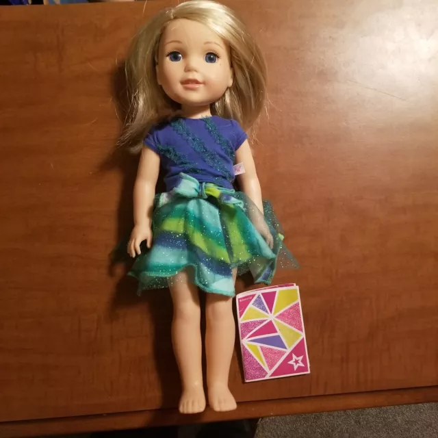 AMERICAN GIRL DOLL Wellie Wishers Camille blonde w complete