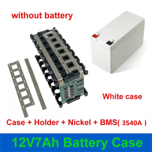 12V 3S 7P 40A Li-ion Battery Pack DIY Kits Case Holder for 18650 Power Wall FS