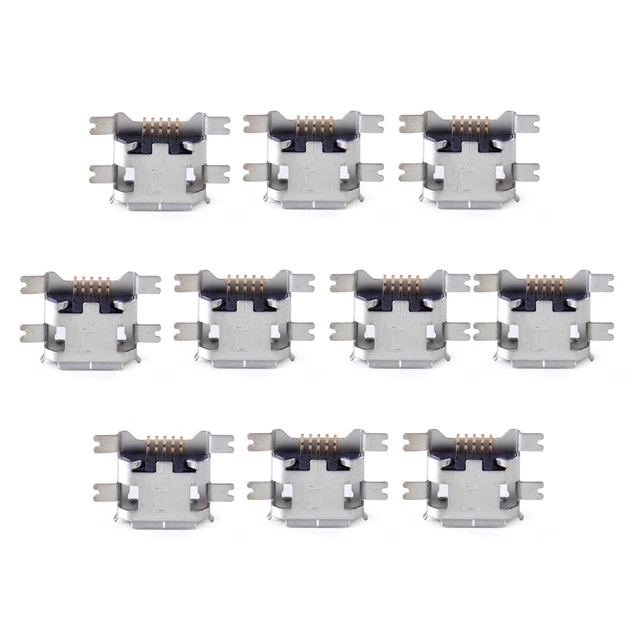 10X Type B Micro USB 5 Pin Port connecteur jack Prise PCB SMT Femelle Socket vt