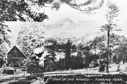Fallen Leaf Lodge Resort Lake Tahoe California CA Reprint Postcard