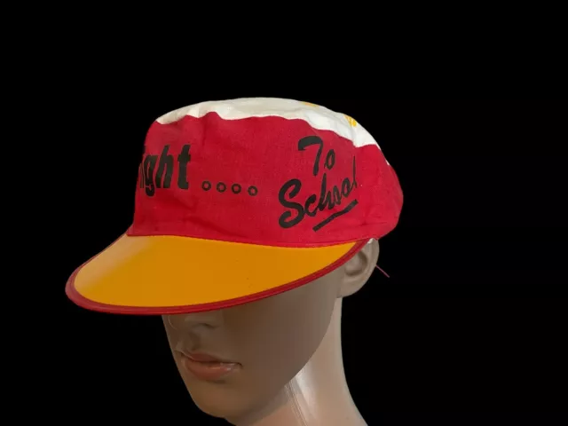 EUC Vintage McDonald’s Coca Cola “Straight….To School” Promotional Hat Cap