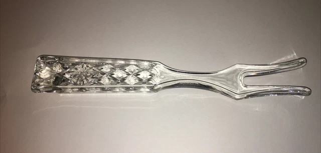 Vintage Anchor Hocking WEXFORD Glass Salad Serving Fork