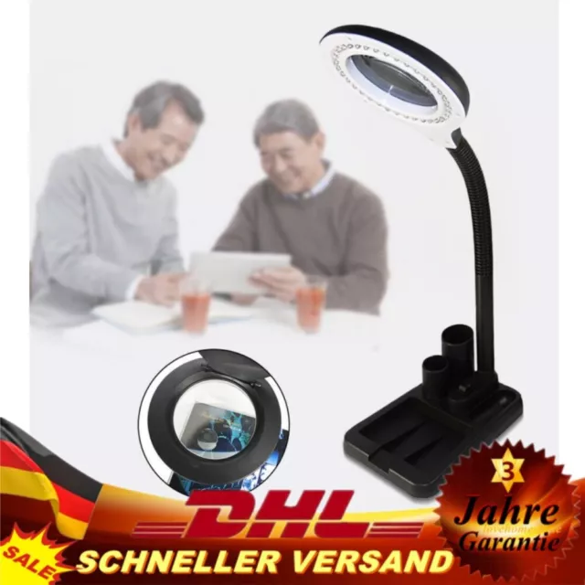 Dioptrien 5+10 Dioptrien Lupenleuchte Arbeitsleuchte Lupenlampe Linse Lupe NEU