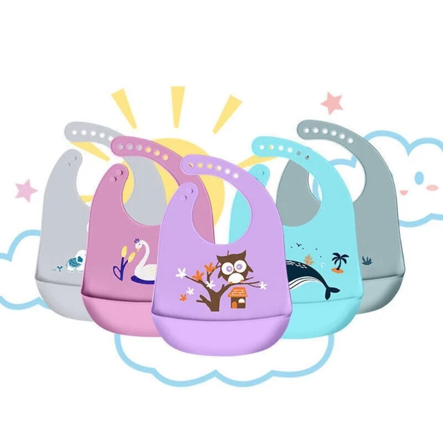 de riz Serviette de salive Tablier pour enfants Bavoirs en silicone pour bébé