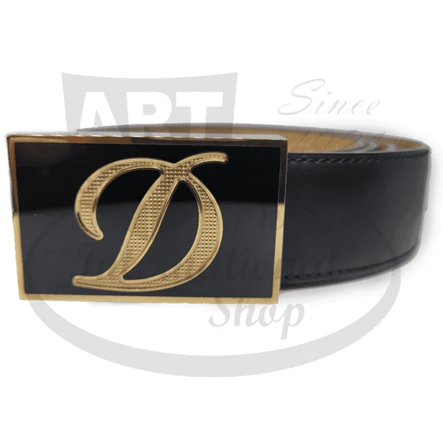 S.T. Dupont Line D Heritage Belt Chinese Lacquer and Yellow Gold Finish 051210