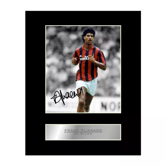 Frank Rijkaard Signed Mounted Photo Display AC Milan FC Autographed Gift Picture