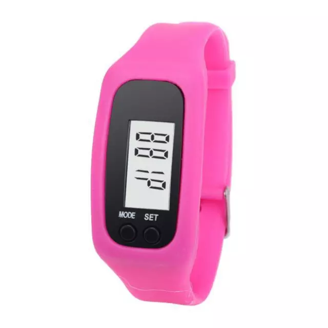 Digital LCD Pedometer Run Step Walking Distance Calorie Counter Watch Bracelet 3