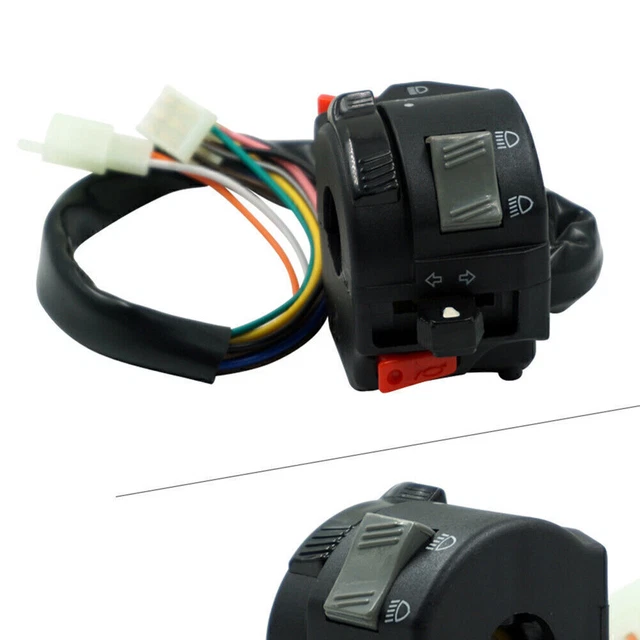 7/8" 22MM Handlebar Horn Button Turn Signal Headlight  Controller on/off Switch