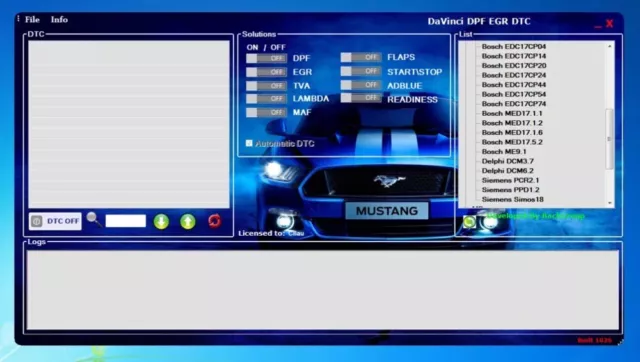 DaVinci 1.0.28 Deluxe DPF EGR ADBlue DTC Lambda Maps ECU EDITOR  REAL EDITION