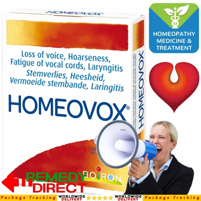HOMEOVOX Voice Loss, Vocal Cord / Chord Strain, Laryngitis, Homeopathy 60 Tabs