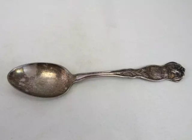 Vintage Souvenir Tea Spoon Silver Plate Wm Rogers & Son Maine State Seal
