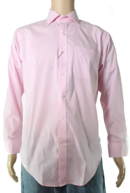 Ralph Lauren Men's Classic Fit Dress Shirt Pink Size 16X32-33