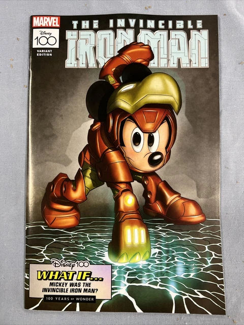 Marvel Comics AMAZING SPIDER-MAN #27 SCIARRONE DISNEY100 Iron Man Variant (2023)