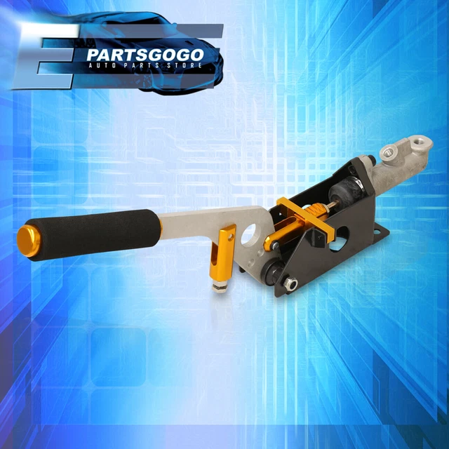 12" Hydraulic Emergency E-Brake Handle Lever Arm Assembly Aluminum Gold Black