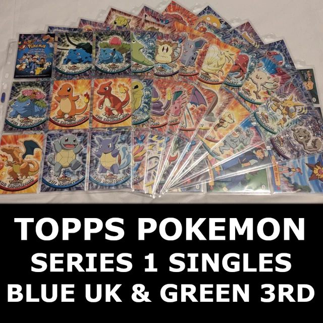 Topps Animation TOPPS POKEMON TV Animation Series 1 - Blue Logo UK & Green Logo 3rd ...