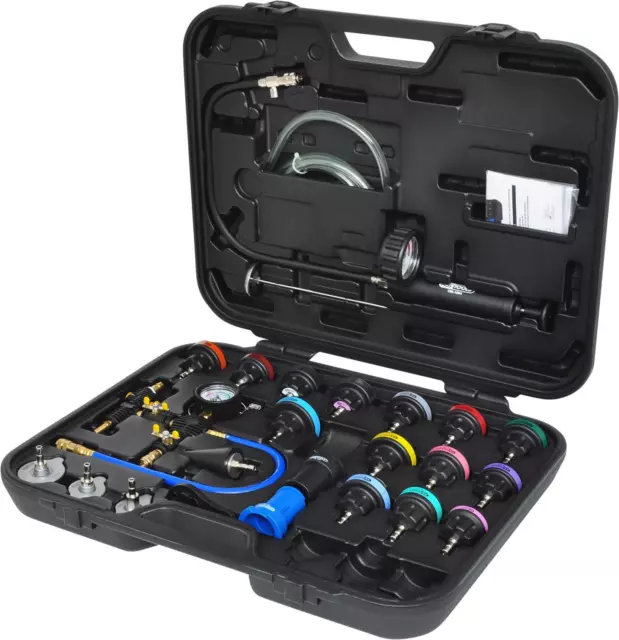 KS TOOLS MASTER Set di assistenza diagnostica sistema di raffreddamento, 25 pezzi