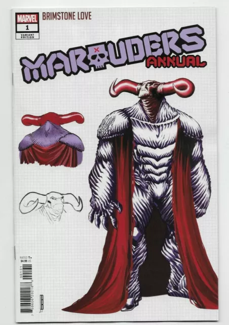 Marauders Annual #1 Marvel Comic 2022 Baldeon 1:10 Design Variant Cover Orlando