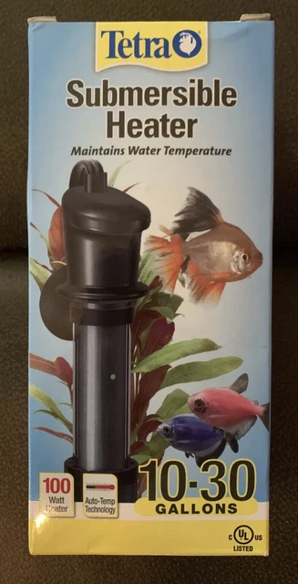 “NEW” Tetra Submersible Aquarium Heater 100W - 10-30 Gallon Fish Tanks Auto-Temp