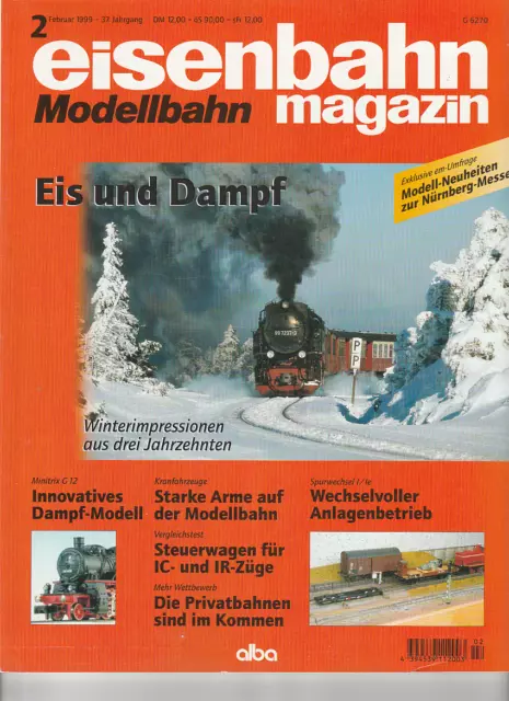 EisenbahnMagazin 1999/2: Winterimpressionen, Privatbahnen im Kommen
