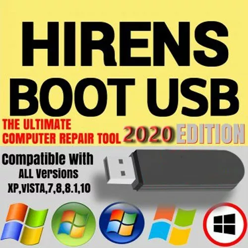 Hiren's version 16.3 Boot USB Computer Repair Recovery Win 7,8,Vista,XP,10,11 PC