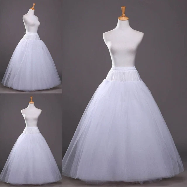 JUPE LONGUE JUPON de mariage cerceau culot bal sans cerceau crinoline jupe longu EUR 35,74 