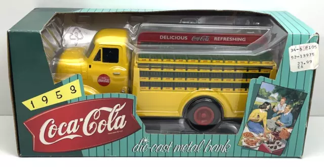 ERTL - 1953 Ford Coca Cola Delivery Truck Bank - 1:25 Scale - New