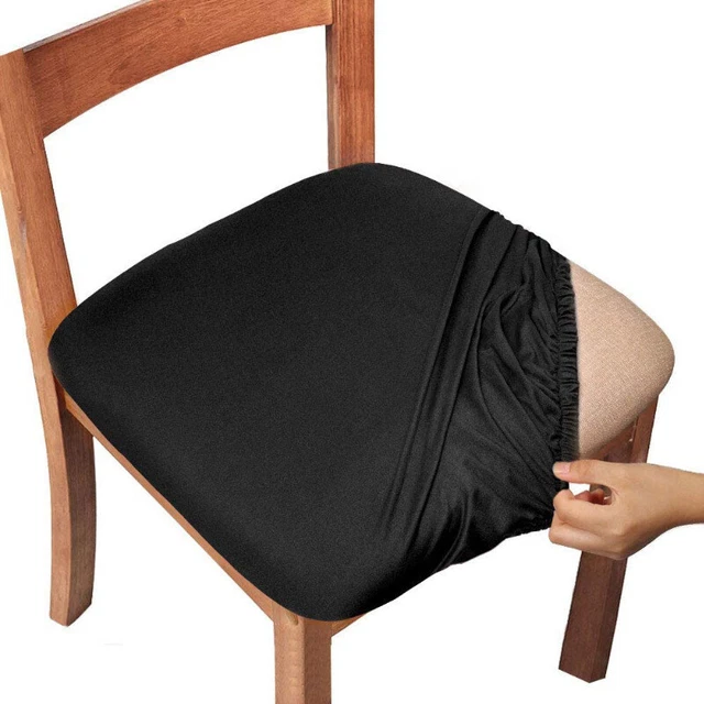 Dining Room Chair Cover Seat Covers Spandex 13solid Colors Removable Washable#