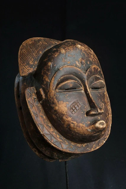 Fang Style Ngontang Face Mask, Central Gabon, Tribal Art, Equatorial African Art
