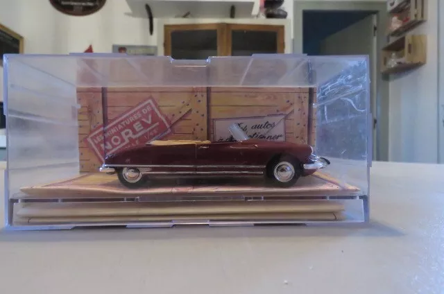 Citroën DS 19 Cabriolet Bordeaux Norev 1/43 Réédition Neuve en Boîte cristal