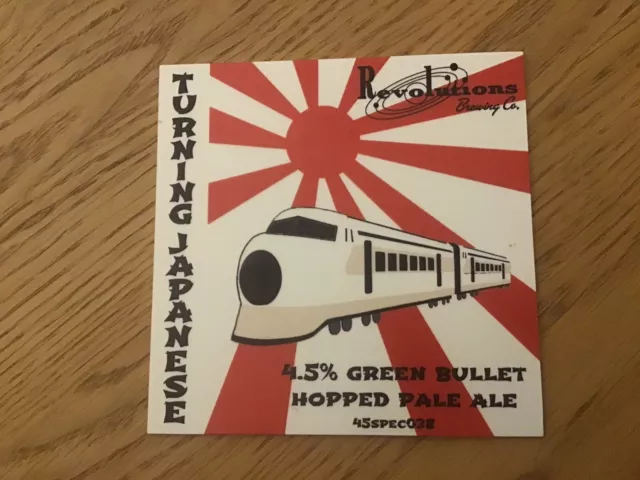 The Vapor’s Turning Japanese Music Theme Beer Pump Clip Revolutions Brewing