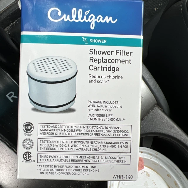 Filtro de ducha de plástico de repuesto Culligan WHR-140