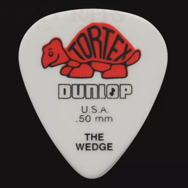 Dunlop Tortex Wedge Guitar Picks Plectrums 0.50mm Red - 6 10 12 20 24 or 36
