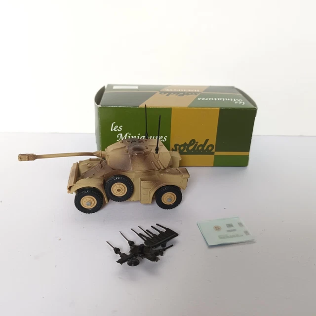Miniature Solido Verem 1/50 - Blindé Panhard AML H90F1 Blanc ONU, TBE