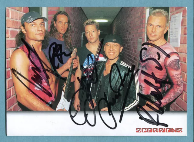 Scorpions  Autogrammkarte