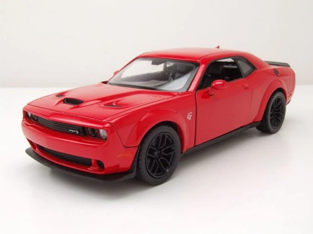Dodge Challenger SRT Hellcat Widebody 2018 Rouge Modèle 1:24 MotorMax