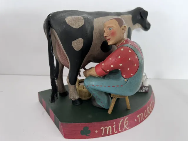Leo Smith Folk Art "Milk Maker" Midwest Of Cannon Falls 097/5000 Rare