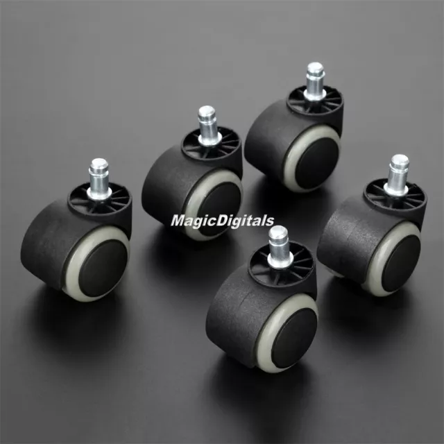 Replacement 2 inch Office Chair Casters Wheels Roller Heavy Duty Floor Protect