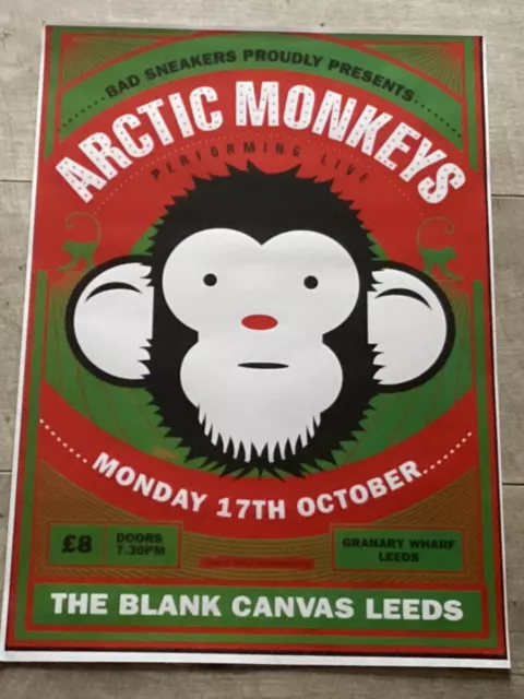 Arctic Monkeys concert poster - Leeds 2005 live music show tour  gig memorabilia