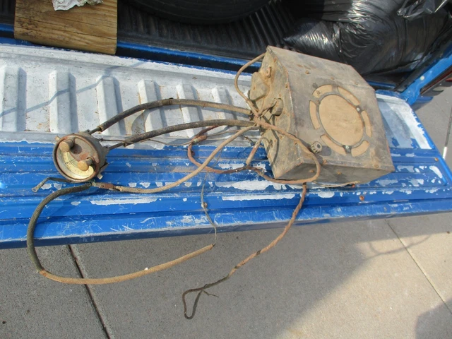 1935 1936 FORD Vintage In Dash Radio Dial Controller & Box Rat Rod