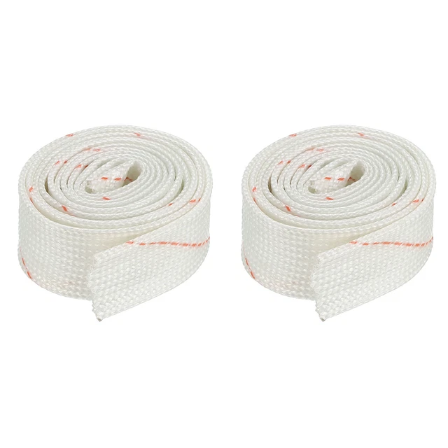 Fibre Verre Manchon Isolation Tube Tuyau 12mm/0,47 pouce IDx0,9 m/3 pieds Set 2
