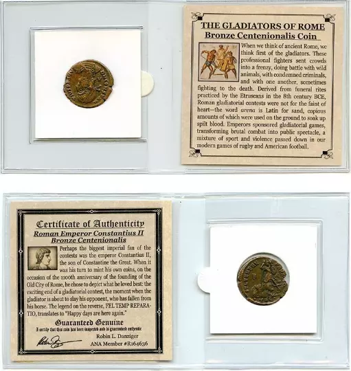 Sold Out Ancient Roman Coin - Antique Roman Collectible Coinage (4X) Certified