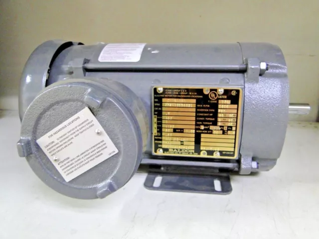 Baldor Reliance Hazardous Location Electric Motor 1/2hp  .5hp 3ph 460v 5/8 Arbor