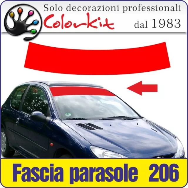 FASCIA PARASOLE PER Peugeot 206 - By Colorkit - 000775 EUR 19,90 - PicClick  IT